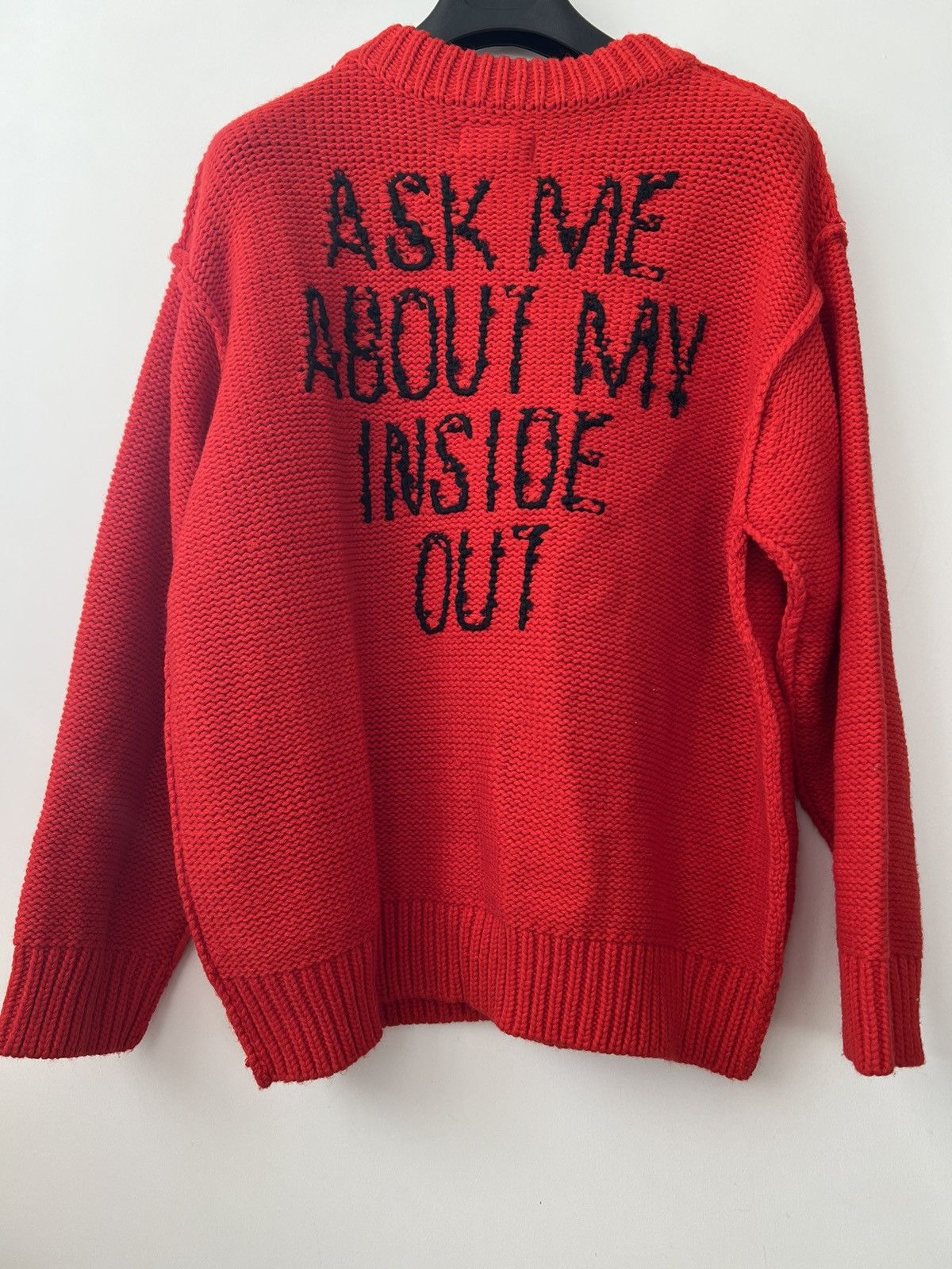 Doublet Hand Knit Jacquard Pullover Sweater - Red 🤡 Size US M / EU 48-50 / 2 - 6 Thumbnail
