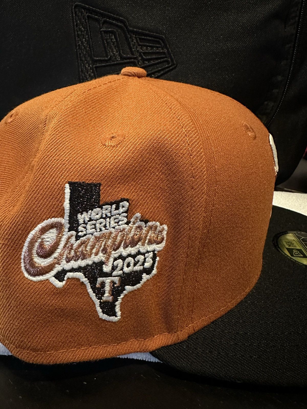 New Era New Era Burnt Orange Size 7 Texas Rangers GLOW Size ONE SIZE - 5 Thumbnail