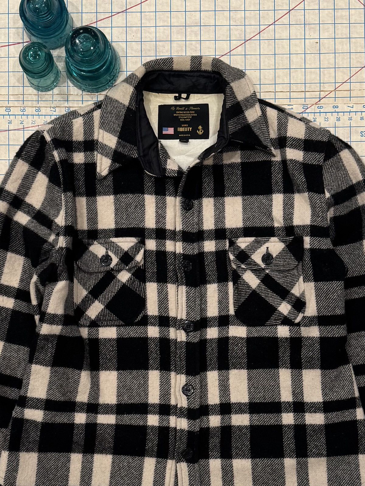 Vintage Gerald & Stewart Fidelity CPO Plaid Wool Button Up Jacket Size US XL / EU 56 / 4 - 3 Thumbnail