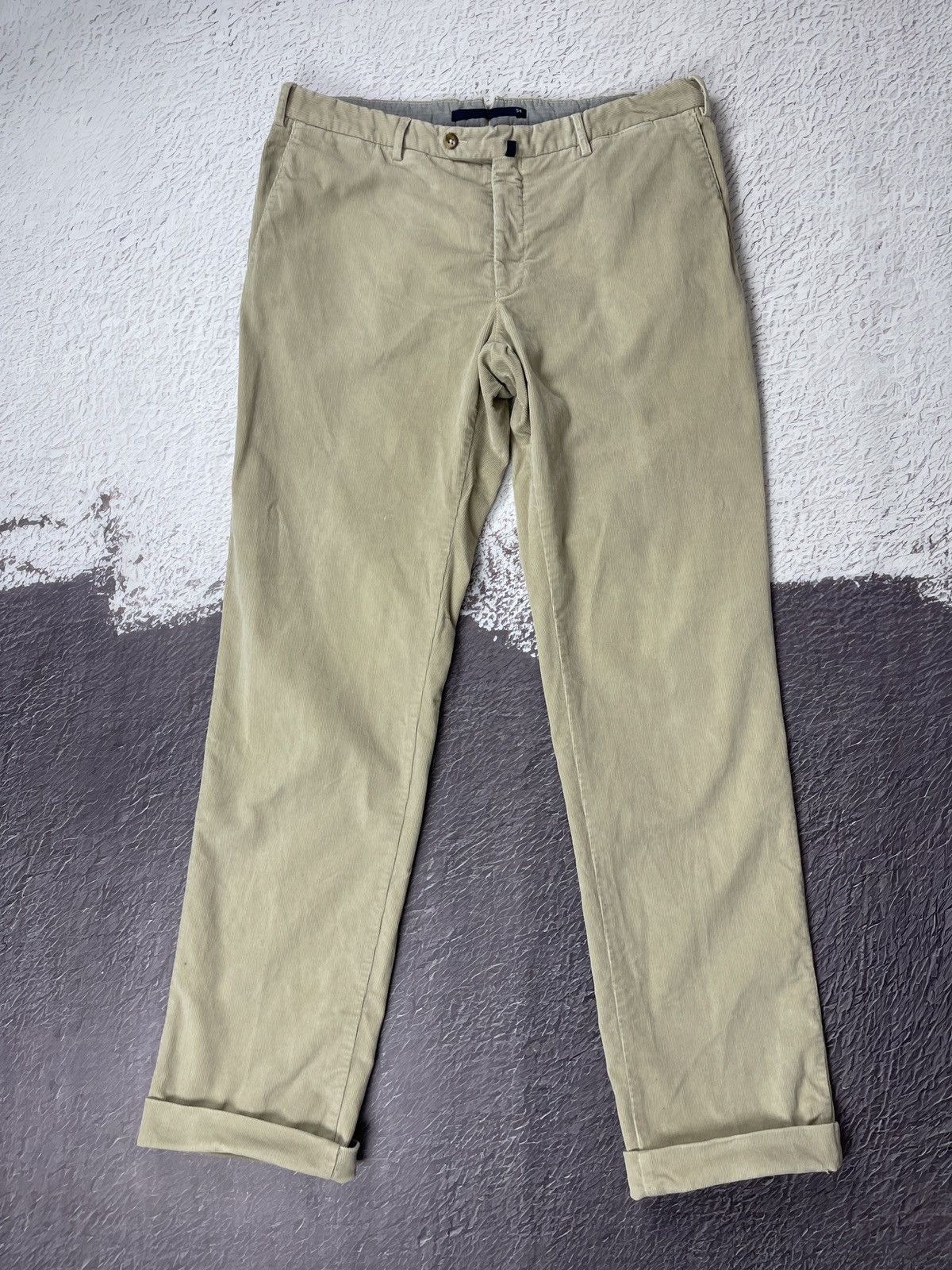 Incotex Incotex Venezia High comfort Flexcord beige corduroy pants Size US 38 / EU 54 - 3 Thumbnail