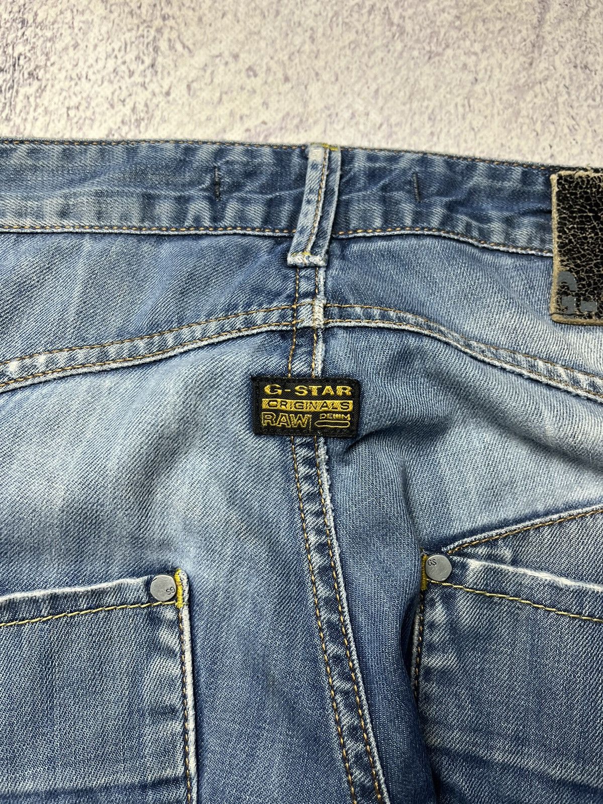 G-Star Vintage G-Star Raw Doubleknee Elwood Jeans Y2K Size US 31 - 8 Thumbnail