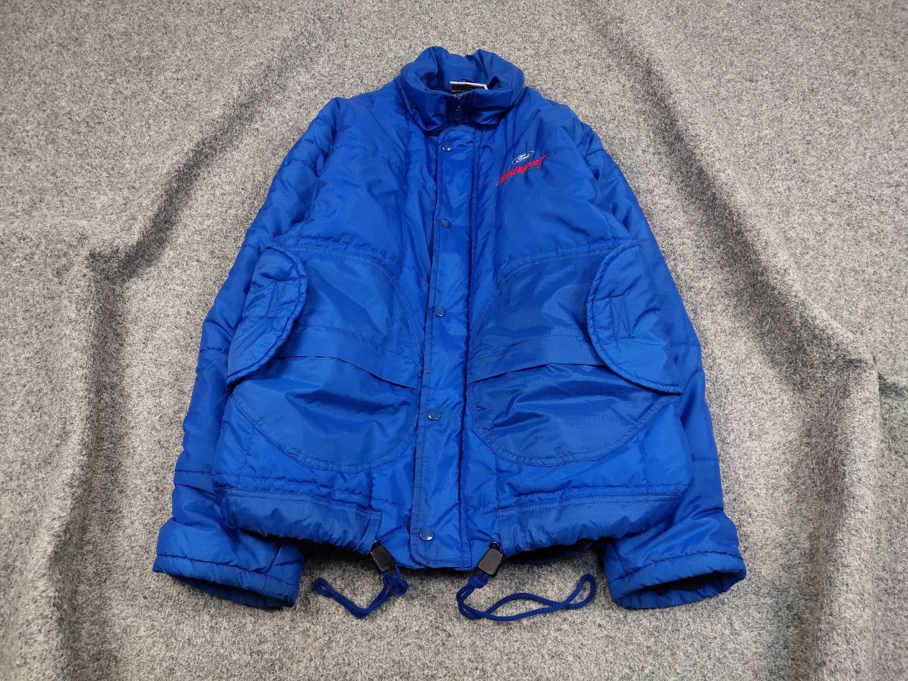 Vintage Vintage 90's Ford Motorsport Racing Winter Blue Nylon Jacket Size US S / EU 44-46 / 1 - 12 Thumbnail