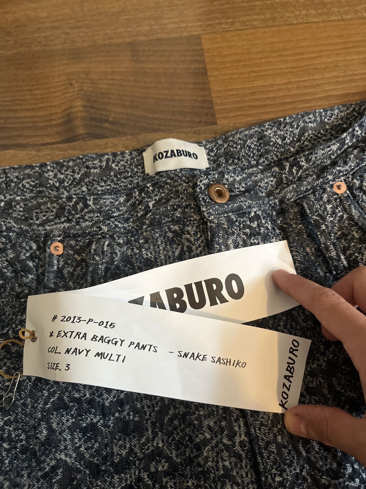 KOZABURO Kozaburo S/S ’24 Blue Jacquard Jeans Size US 34 / EU 50 - 7 Thumbnail