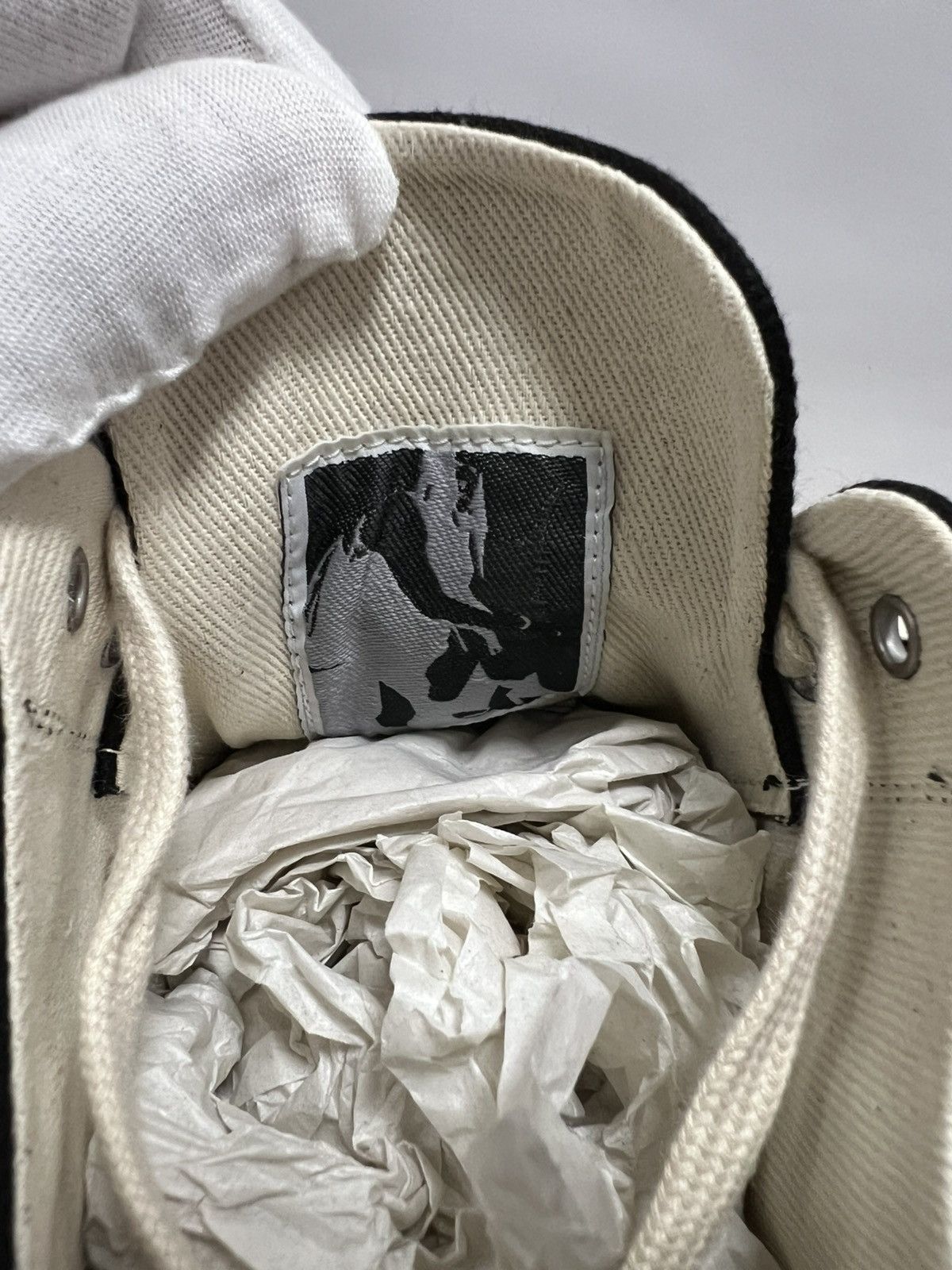 Rick Owens Rick Owens Drkshdw - SS23 EDFU Eyelet Black Milk Ramones Low Size US 7 / EU 40 - 8 Thumbnail