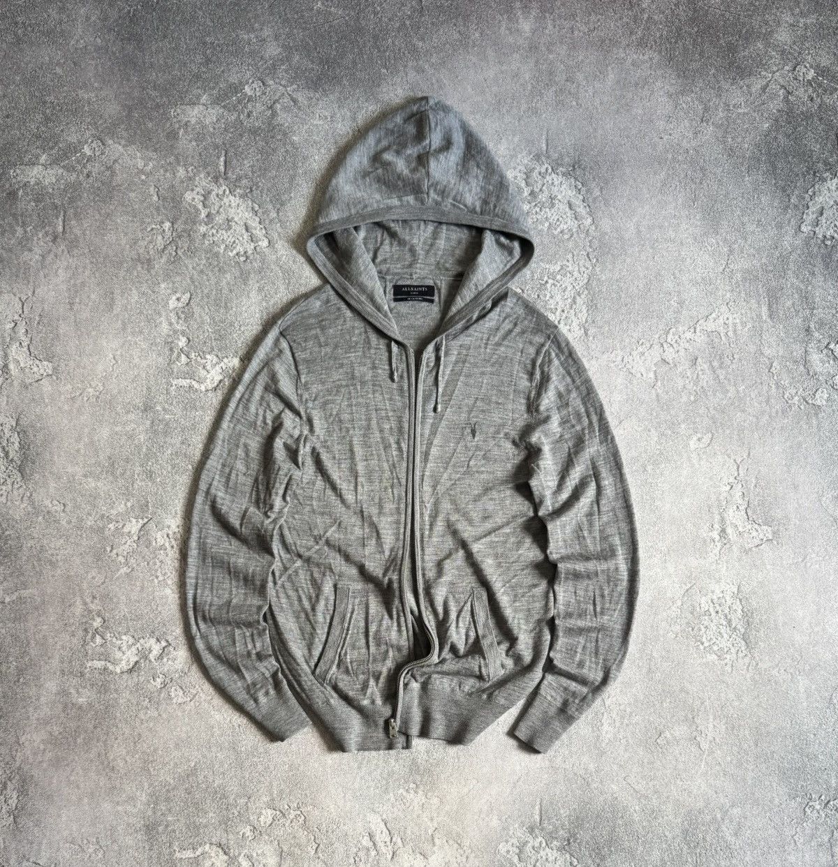 Allsaints Allsaints L merino mode zip hoodie jumoer knitwear pullover Size US L / EU 52-54 / 3 - 1 Thumbnail
