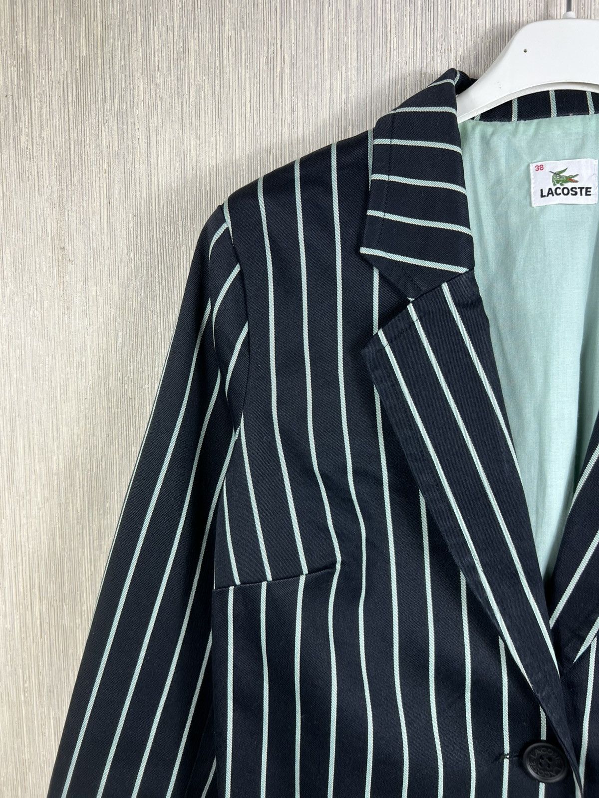 Lacoste Vintage Lacoste archive striped L logo pocket blazer jacket Size S / US 4 / IT 40 - 5 Thumbnail