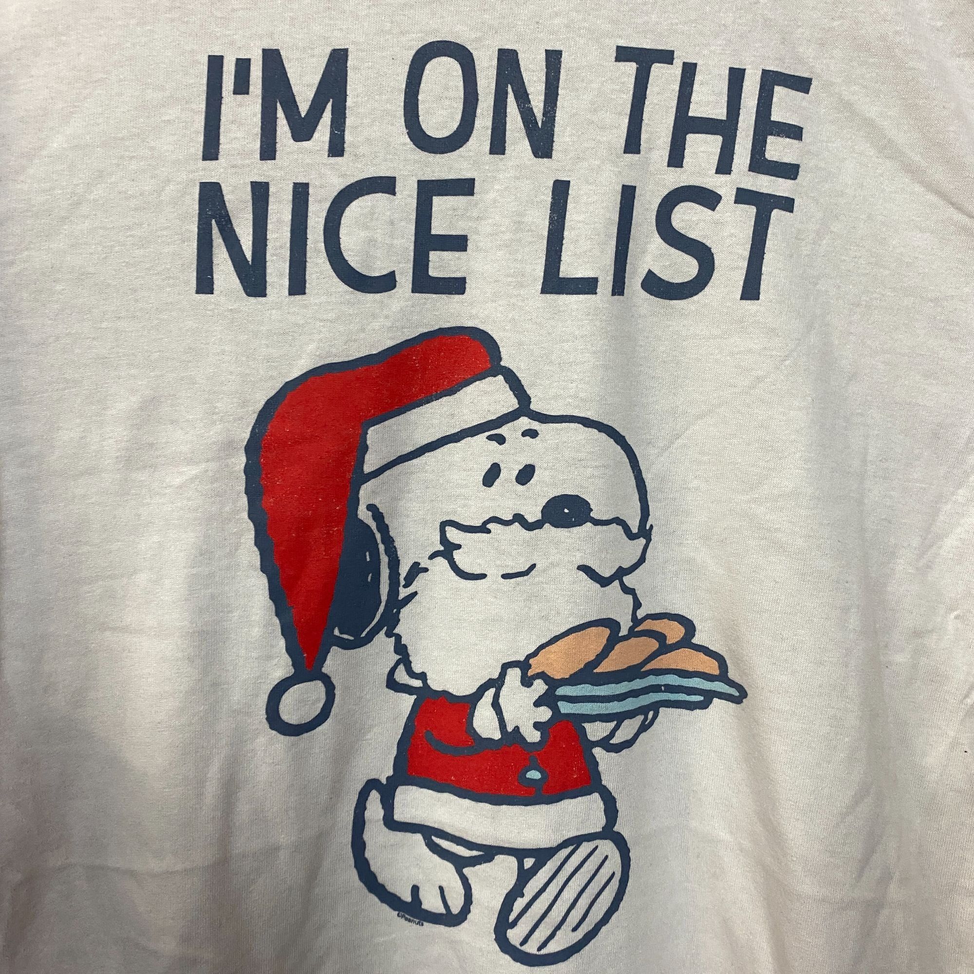 Junk Food Peanuts Snoopy Santa Christmas Long Sleeve Graphic T-Shirt L Size US L / EU 52-54 / 3 - 2 Thumbnail