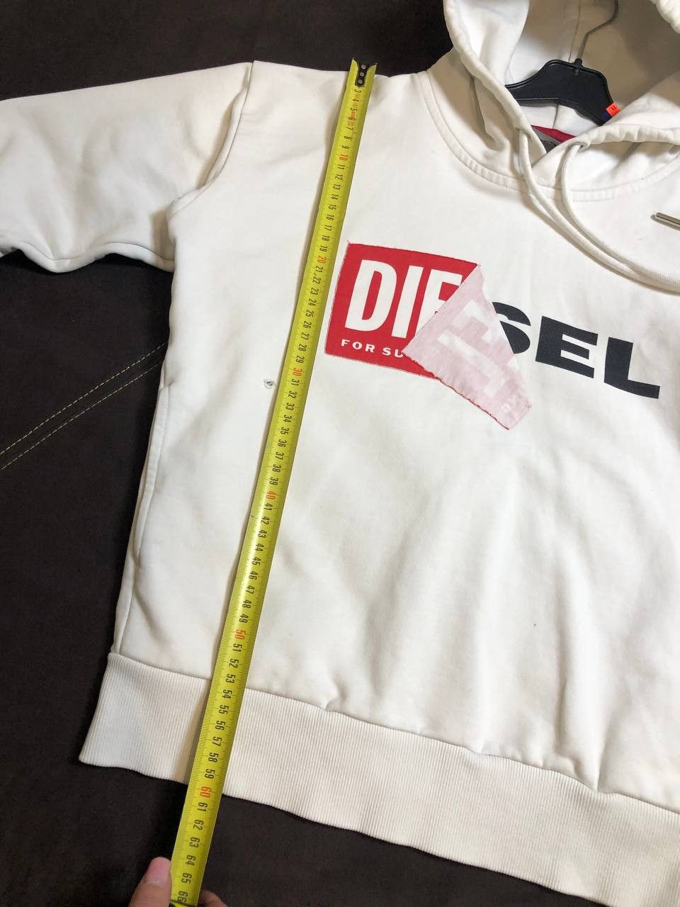 Diesel Vintage Y2K Diesel Hybrid Logo White Boxy Hoodie Size US XXS / EU 40 - 15 Thumbnail