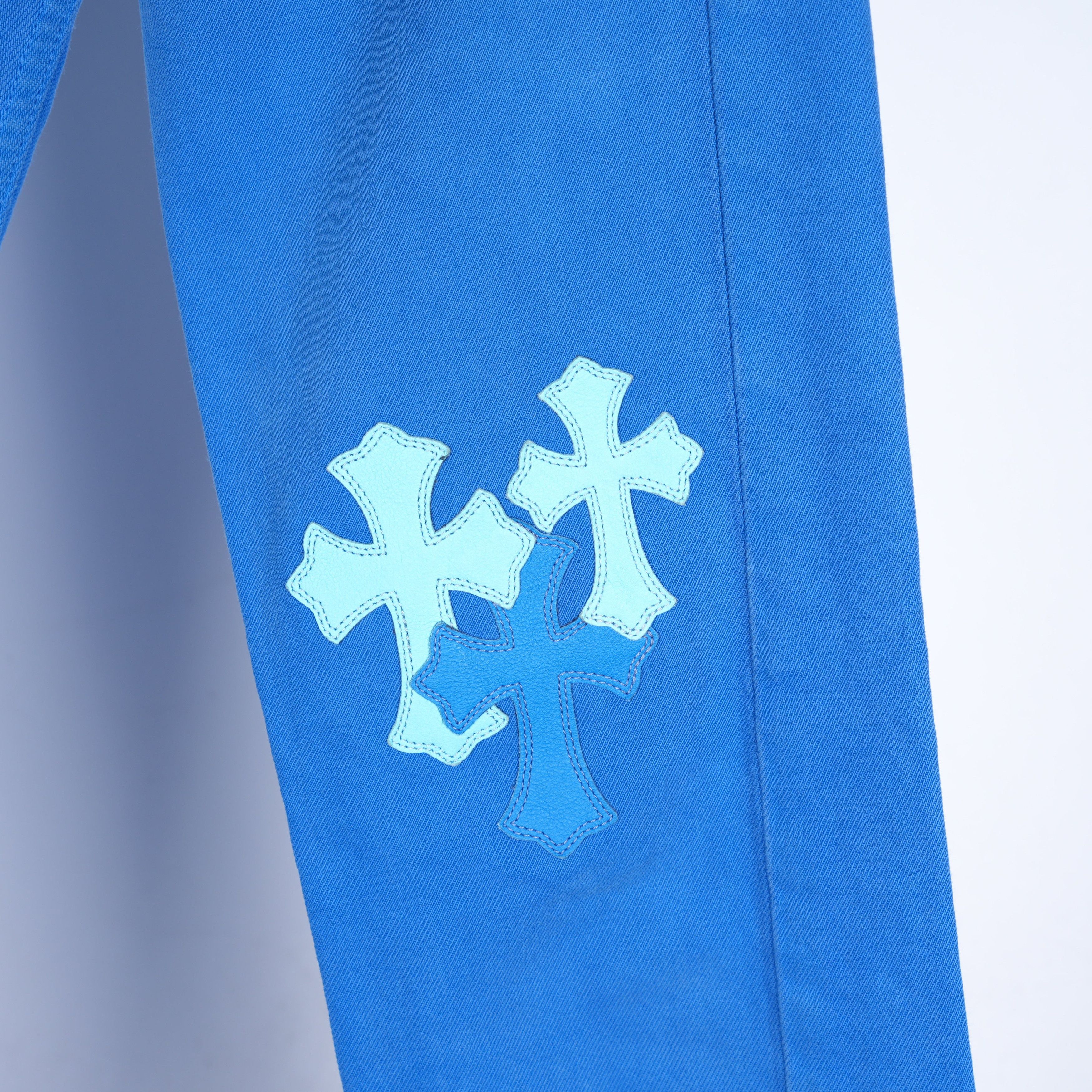 Chrome Hearts CHROME HEARTS BLUE LONDON JEANS Size US 26 / EU 42 - 4 Thumbnail