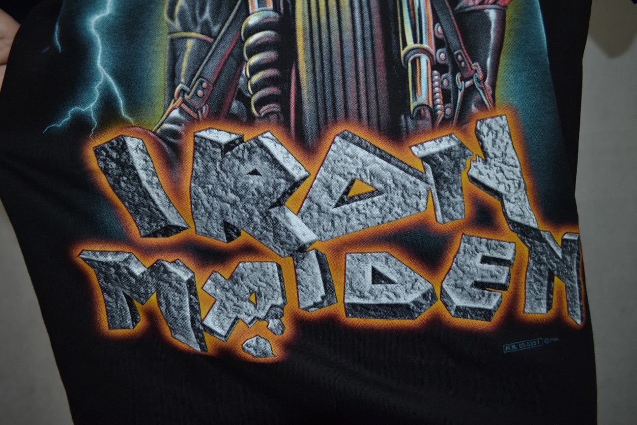 Band Tees × Vintage Vinatge 2005 Iron Maiden NEW Eddie On Motorcycle tee L Size US L / EU 52-54 / 3 - 7 Thumbnail