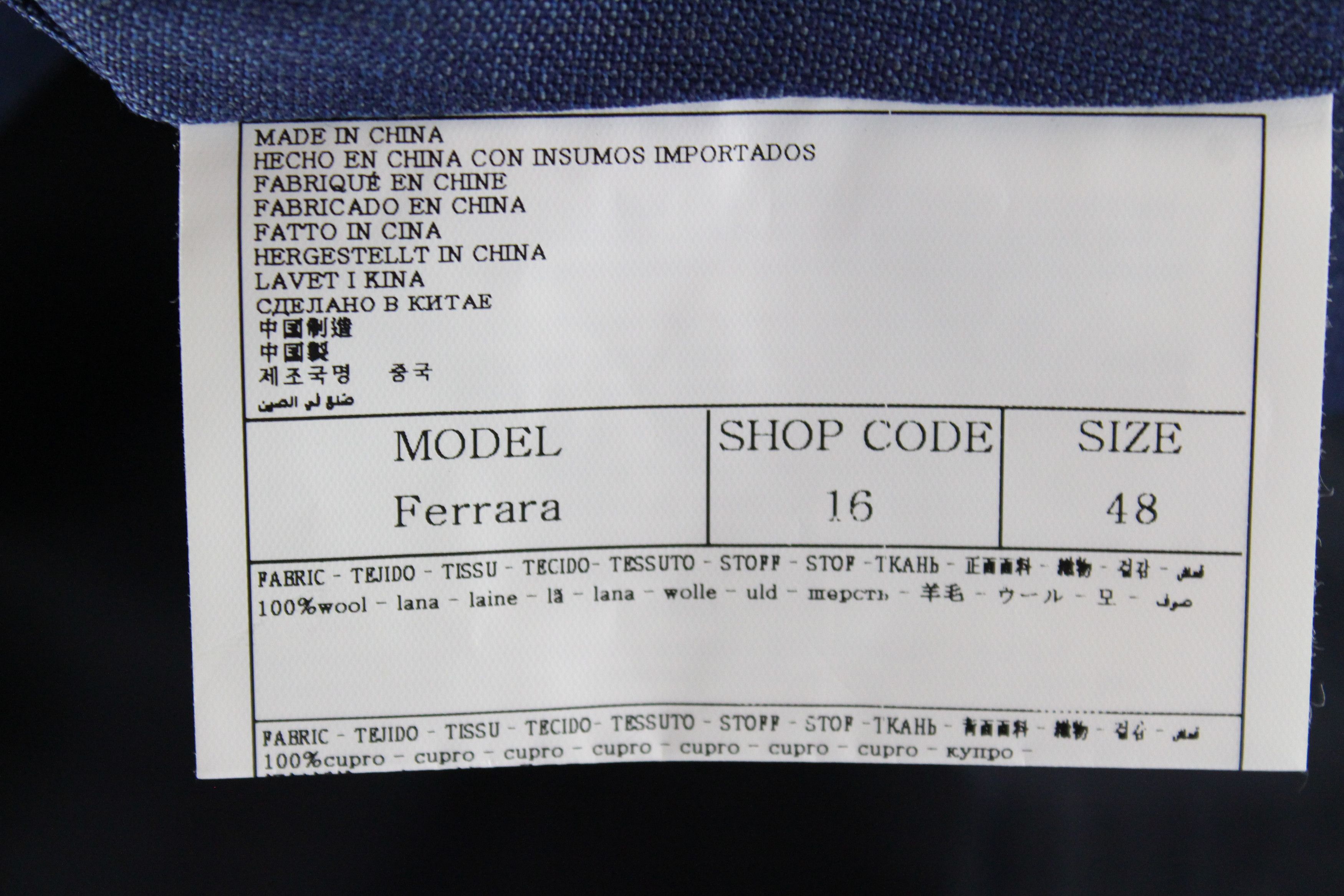 Suitsupply FERRARA UK38R Light Blue Melange Wool Waistcoat 55200 Size 38R - 5 Thumbnail