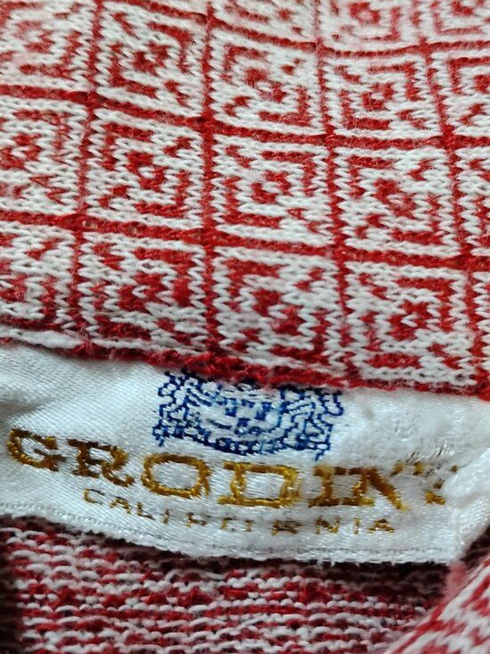 Other Vintage Grodin's California Tiles Dagger Collar Shirt Size US M / EU 48-50 / 2 - 4 Thumbnail