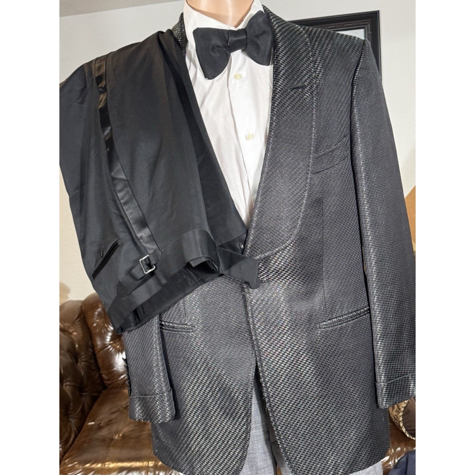 Tom Ford Tom Ford Reflective Dinner Jacket Set 52R 42R US 36x29 Size 42R - 1 Thumbnail