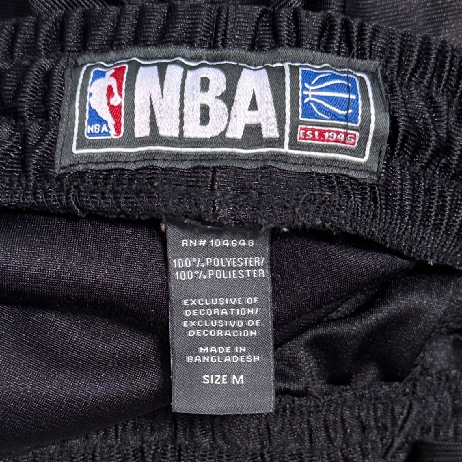 NBA Vintage 90s NBA San Antonio Spurs Black Basketball Shorts M Size US 34 / EU 50 - 5 Thumbnail