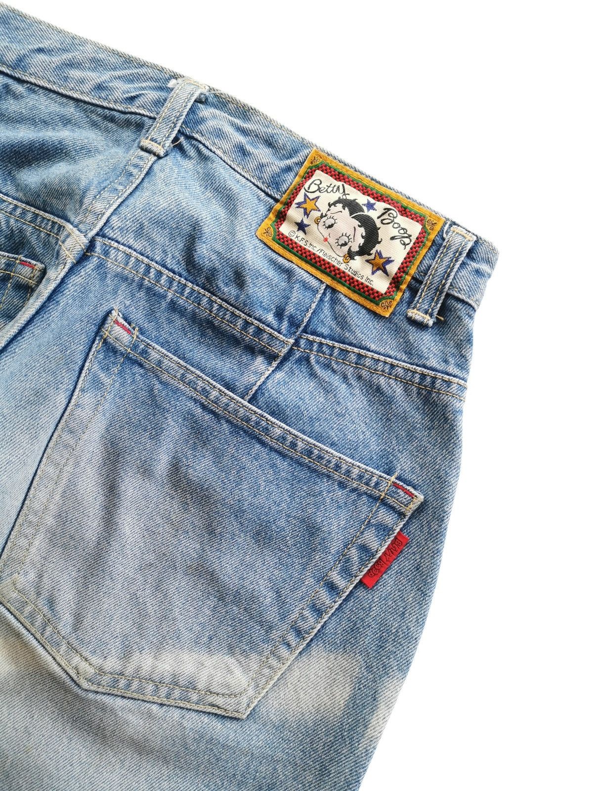 Anime Vintage Betty Boop Big Betty Print Light Wash Jeans Size 28 Size US 28 / EU 44 - 6 Thumbnail