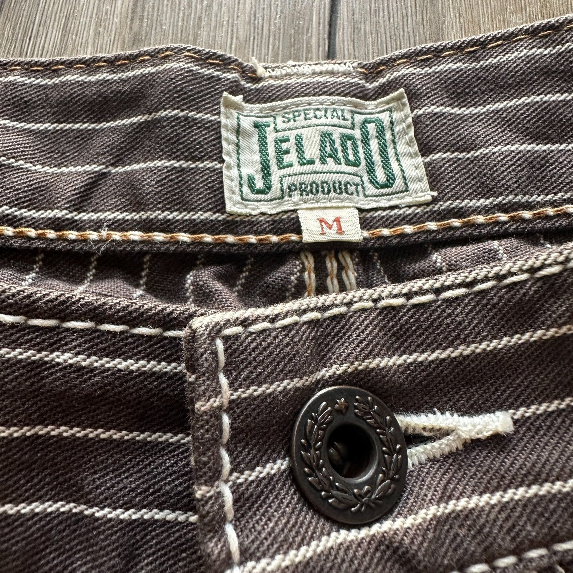 Jelado Jelado Paris Button Brown Striped Pants Size US 31 - 3 Thumbnail