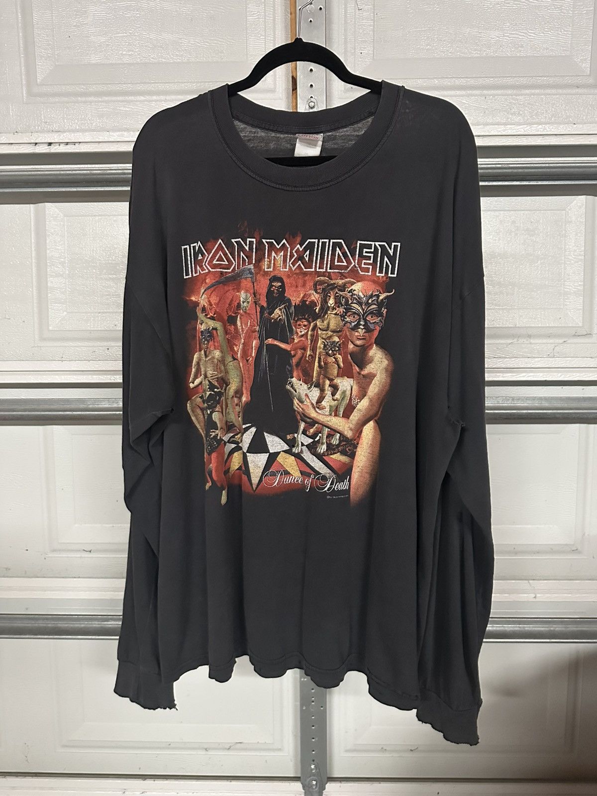Vintage Iron Maiden Dance Of Death Band Rock Long Sleeve