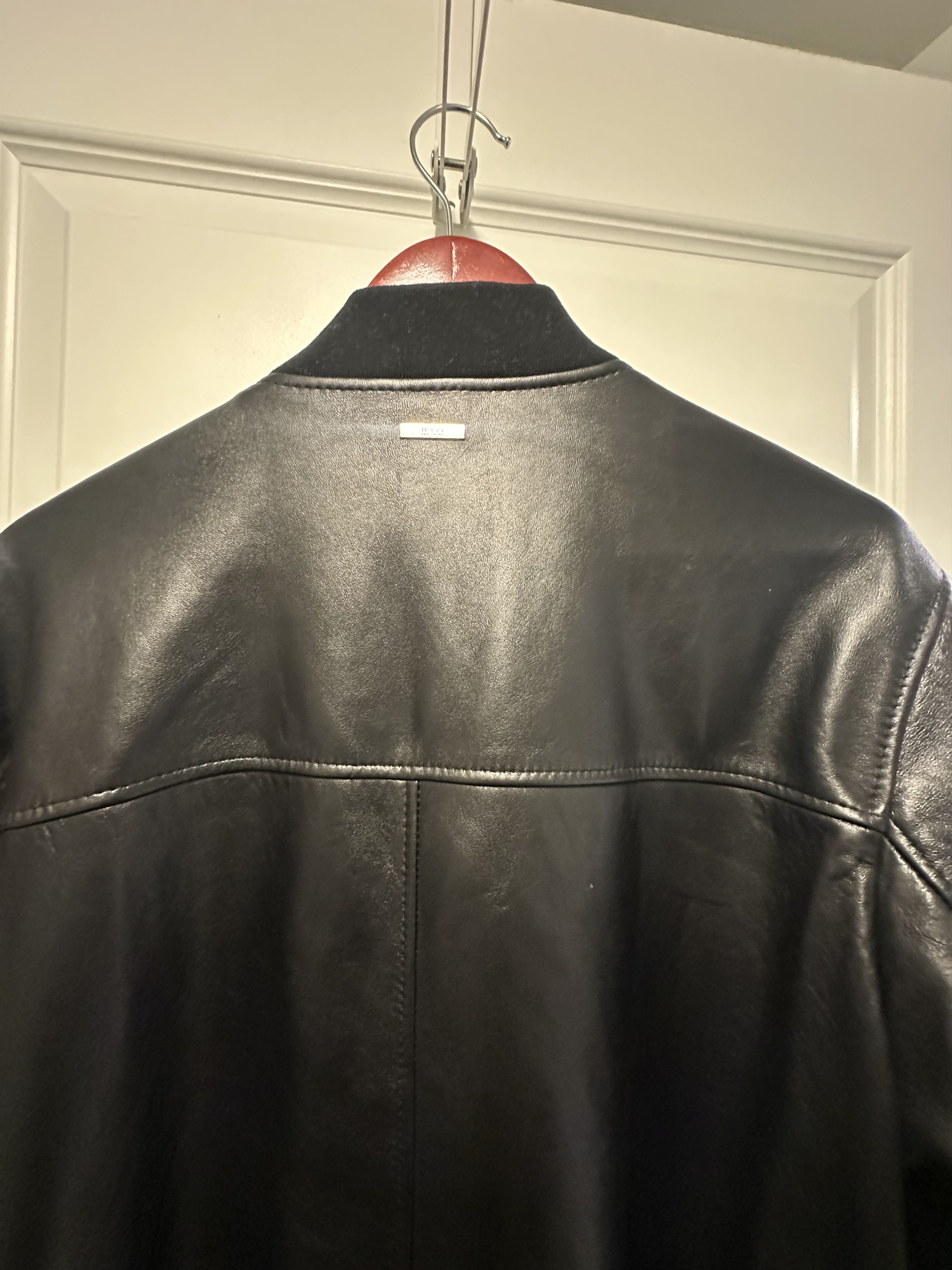 Hugo Boss Leather Jacket Size US L / EU 52-54 / 3 - 5 Thumbnail