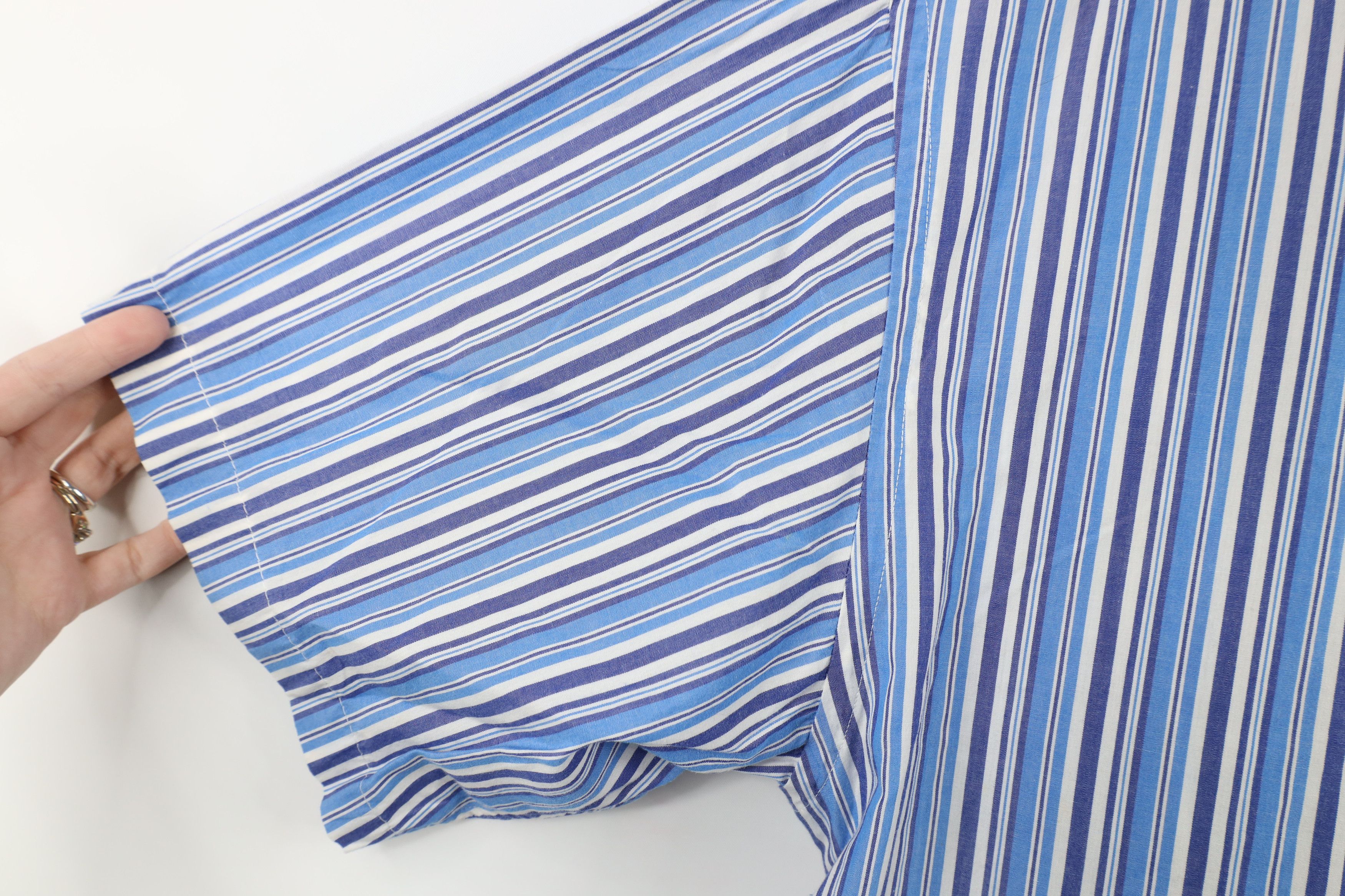 Gap × Vintage Vintage 90s Gap Striped Short Sleeve Collared Button Shirt Size US L / EU 52-54 / 3 - 5 Thumbnail