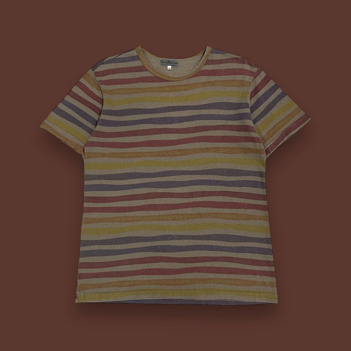 Japanese Brand 1990s Albe - Striped Tee Size US M / EU 48-50 / 2 - 1 Thumbnail