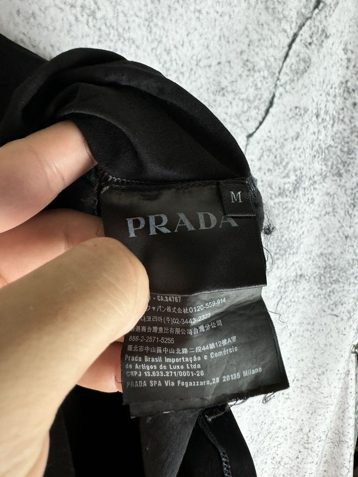 Prada Prada Shirt Long Sleeve Luxury Men Size M Black Size US M / EU 48-50 / 2 - 5 Thumbnail