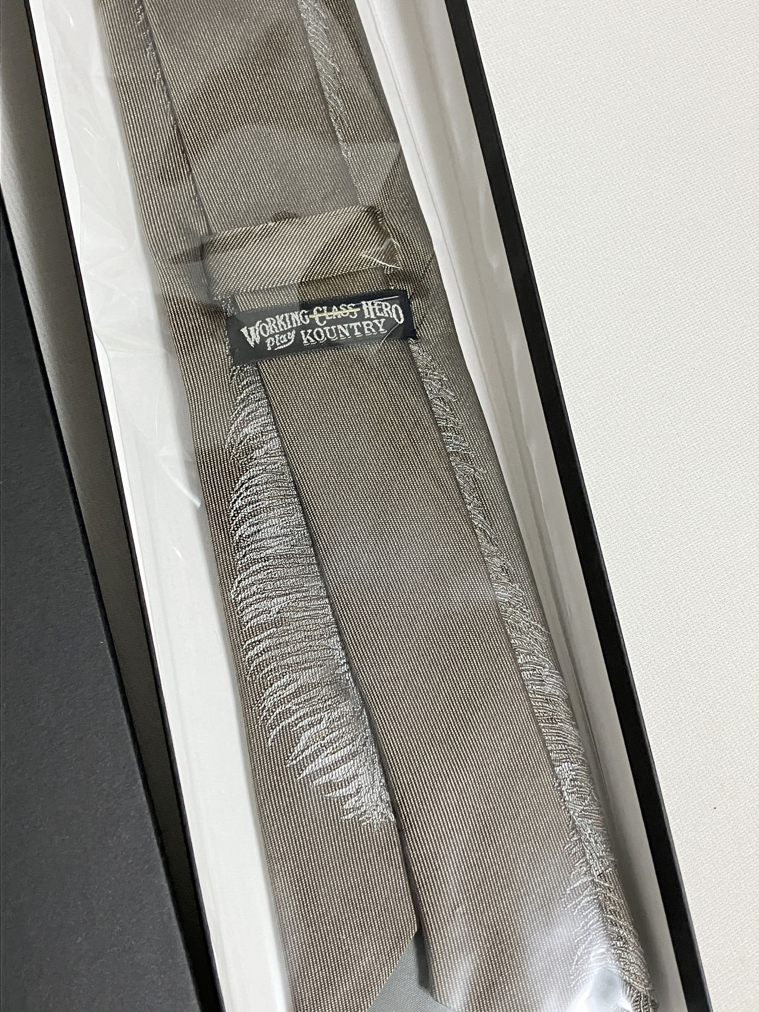 Kapital Kapital Silk Twill feather Tie beige new Size ONE SIZE - 4 Thumbnail