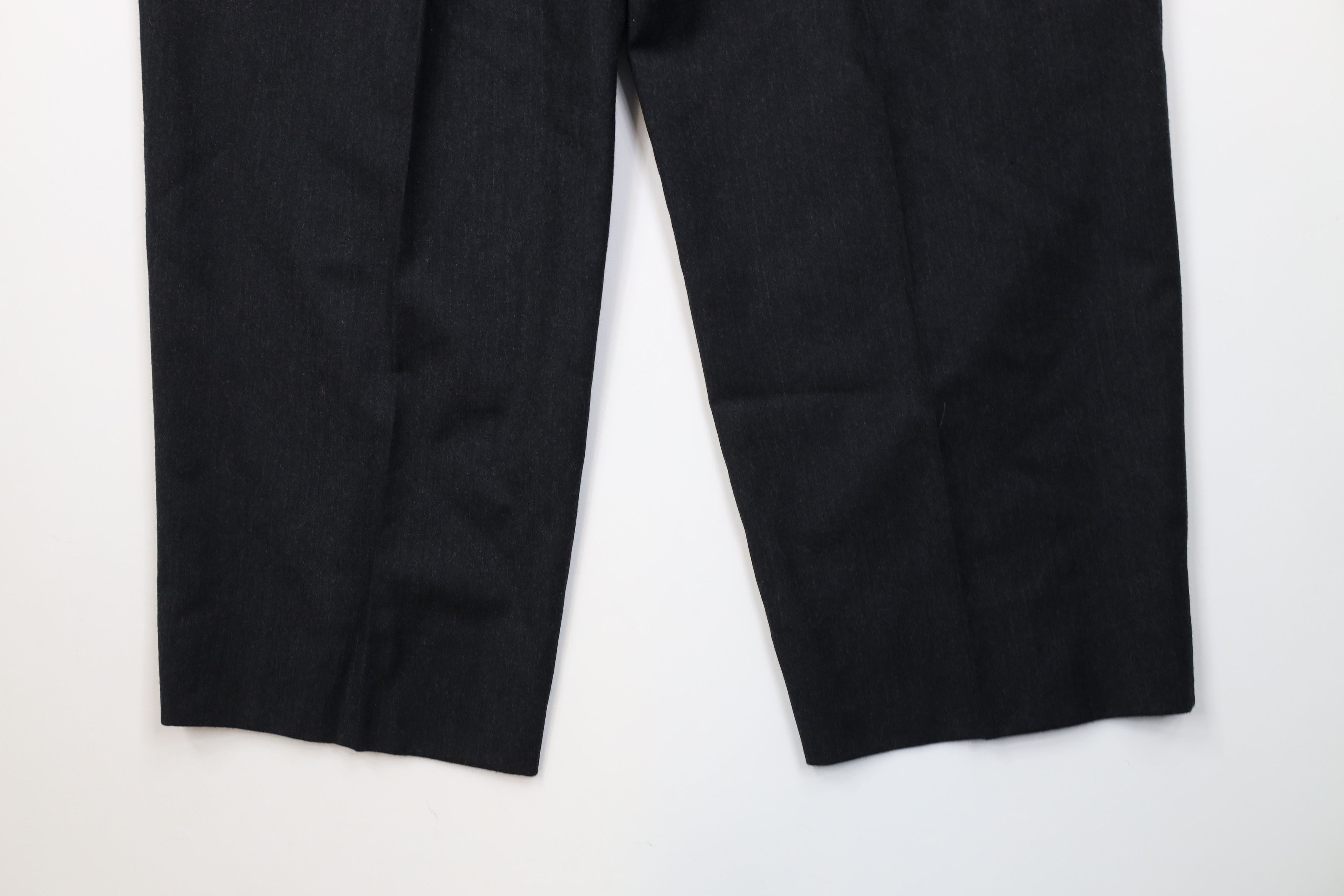 Vintage Vintage 70s Streetwear Wool Knit Wide Leg Chino Pants Gray Size US 38 / EU 54 - 15 Thumbnail