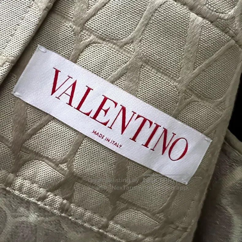 Valentino Valentino Khaki full printed logo jacket Size L / US 10 / IT 46 - 3 Thumbnail