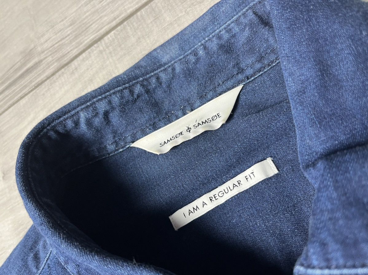 Samsoe Samsoe Samsoe Samsoe denim shirt overshirt zip size Large Size US L / EU 52-54 / 3 - 4 Thumbnail