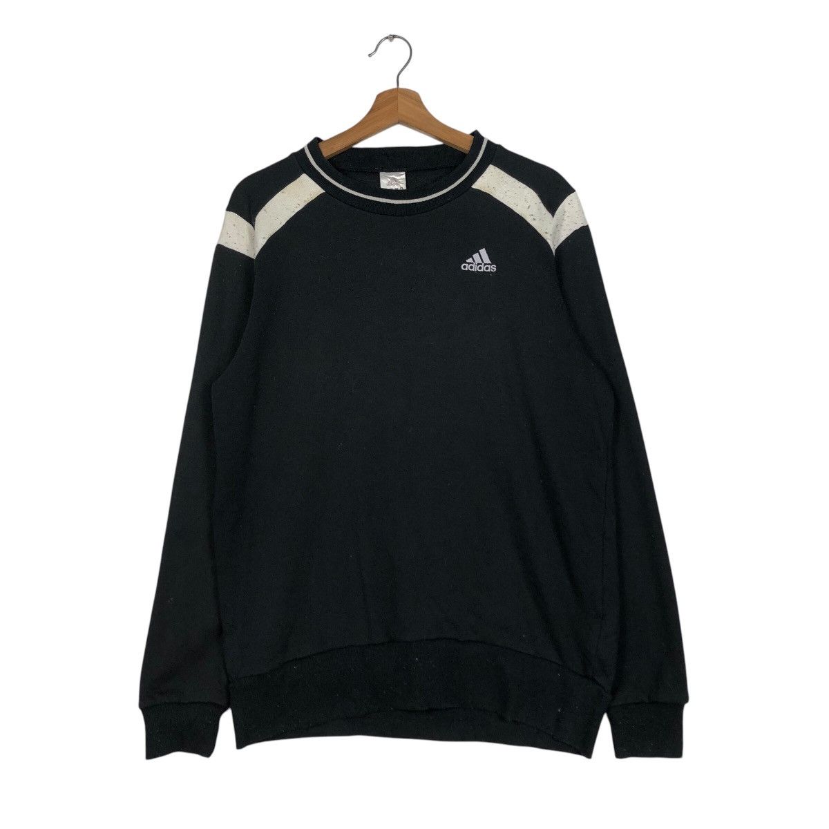 Adidas 📌Vintage Long Sleeve Sweatshirt Adidas Big Logo Size US L / EU 52-54 / 3 - 2 Thumbnail