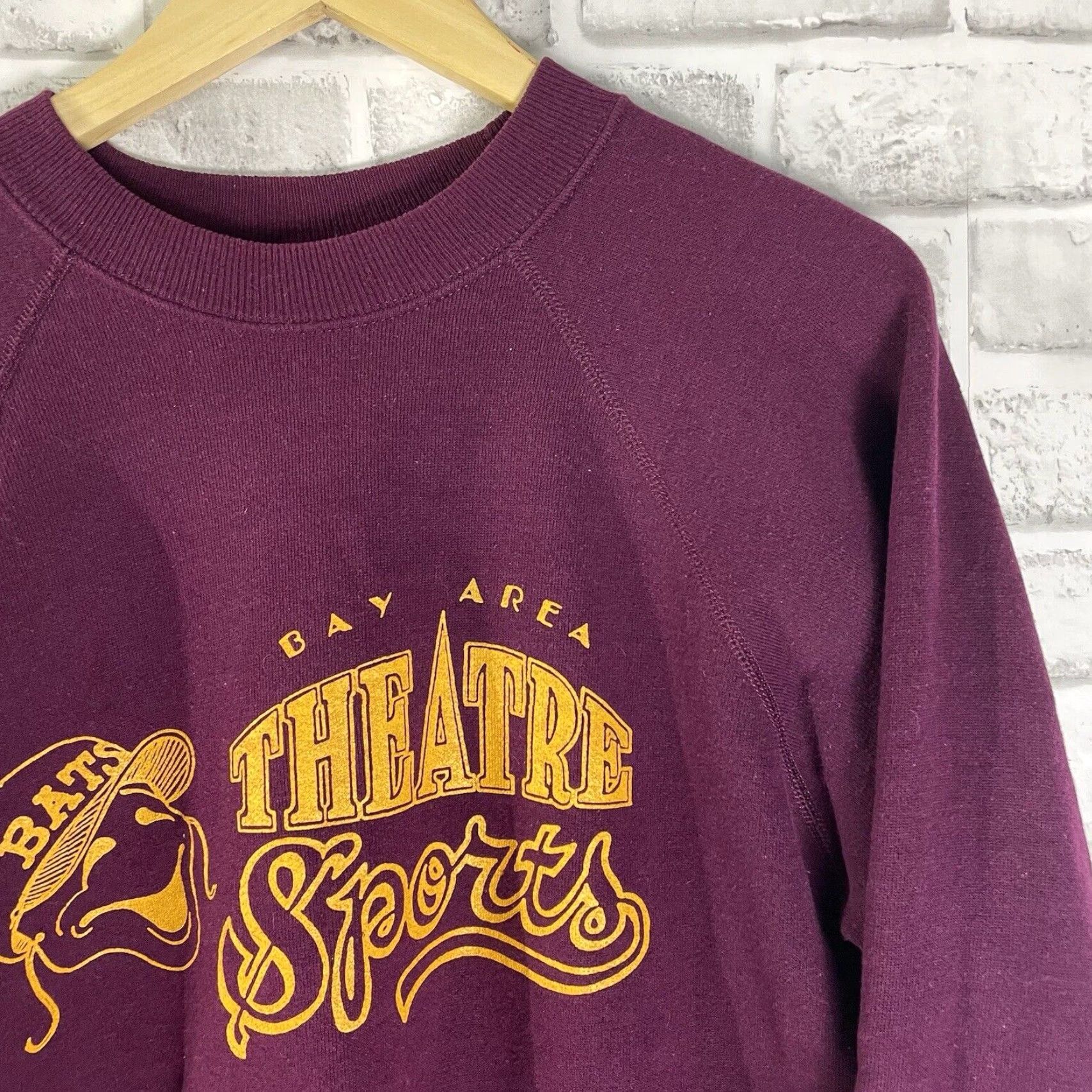 Hanes VINTAGE Hanes Sports Hoodie Men Large Red Pullover 90s Theater USA Size US L / EU 52-54 / 3 - 2 Thumbnail