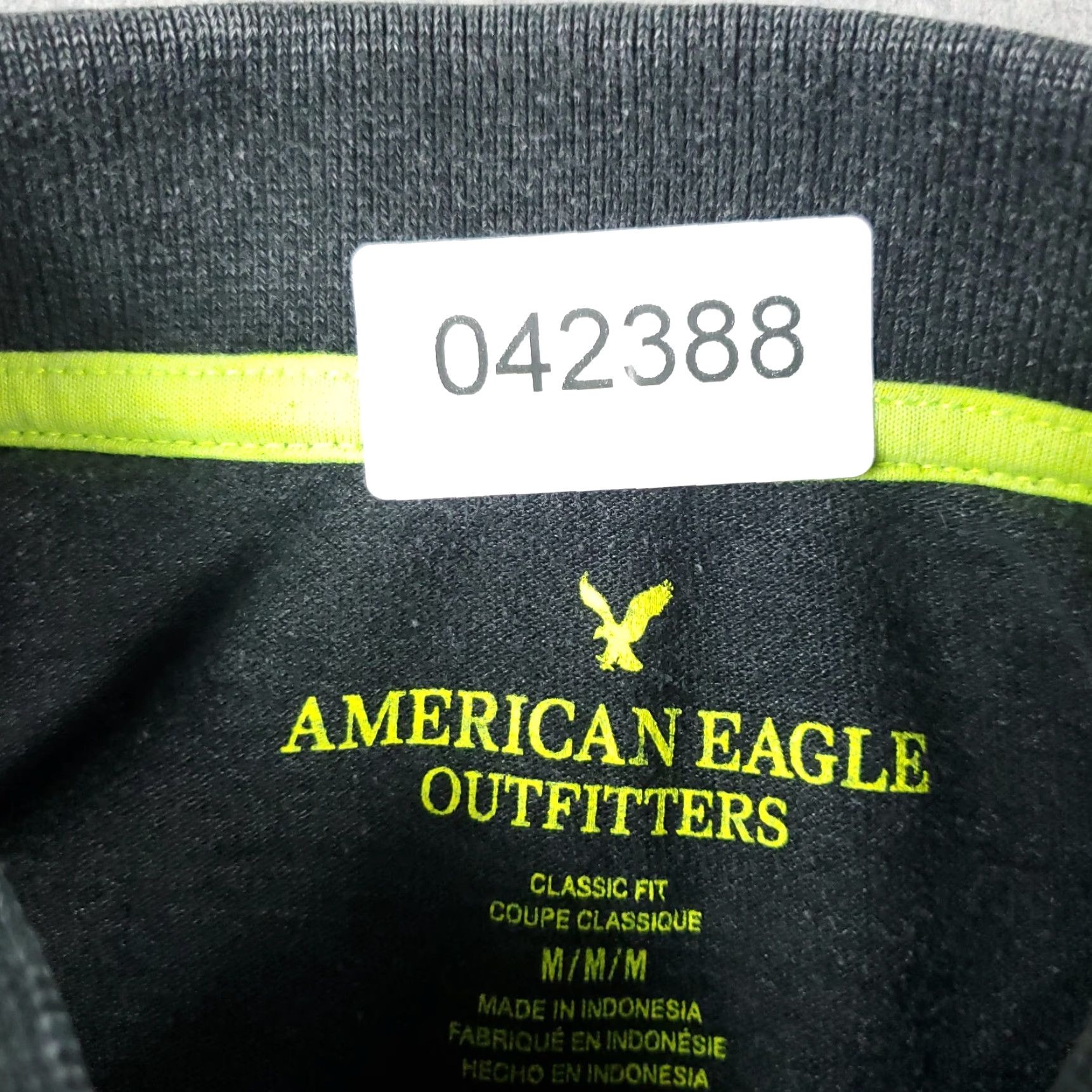 American Eagle Outfitters American Eagle Shirt Adult Mens Medium Gray Short Sleeve Polo Casual Size US M / EU 48-50 / 2 - 8 Thumbnail
