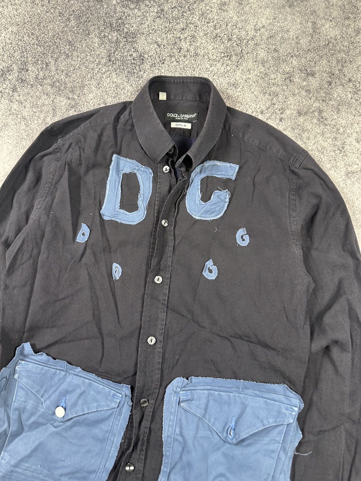 Dolce & Gabbana Dolce&Gabbana Logo Button Up Shirts D&G Streetwear Luxury M Size US M / EU 48-50 / 2 - 2 Thumbnail