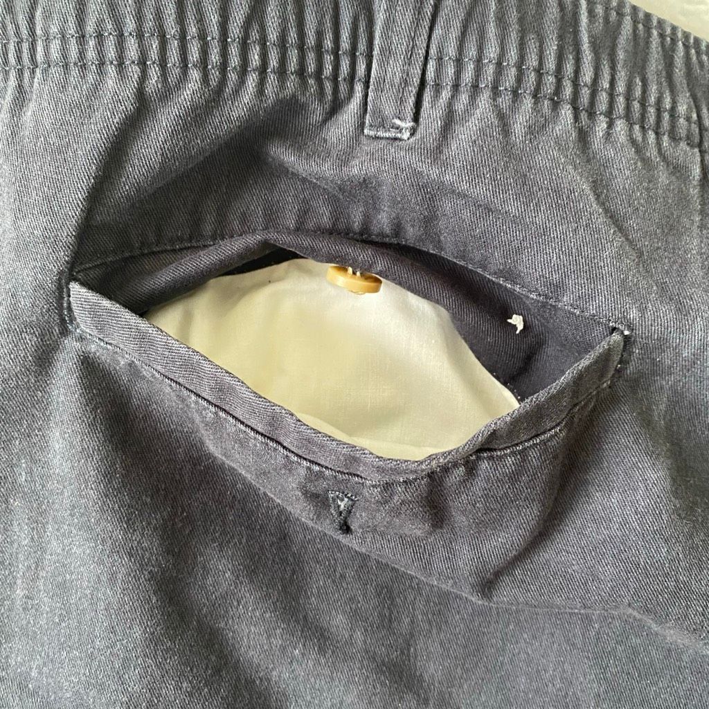George George men 42x30 pull on chino pants w/front pockets black Size US 42 / EU 58 - 7 Thumbnail