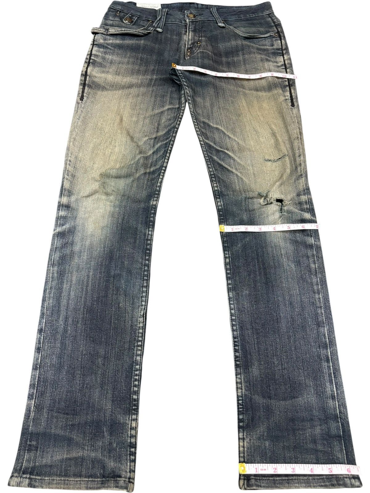 Japanese Brand Vintage Japanese Brand Mud Wash Distressed Jeans Size US 32 / EU 48 - 14 Thumbnail