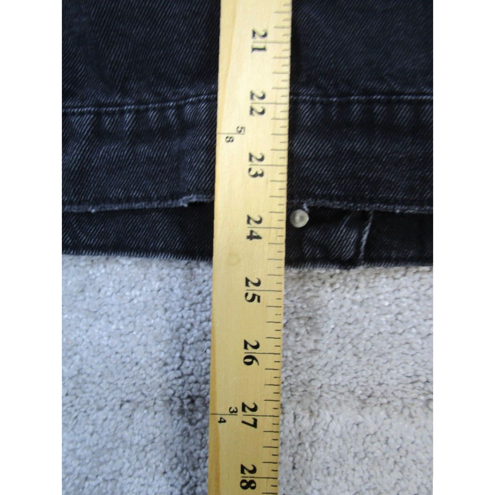 Zara VINTAGE Zara Jacket Womens XS Black Denim Belted Regular Fit Size XS / US 0-2 / IT 36-38 - 8 Thumbnail