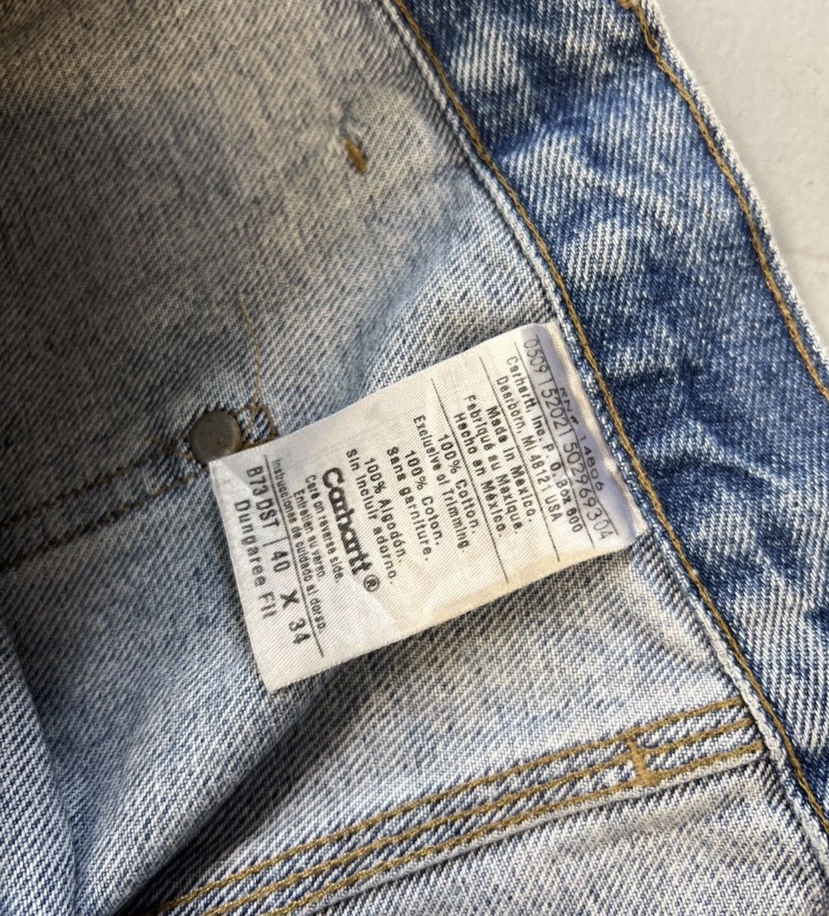Carhartt Vintage carhartt b136 dst double knee denim Size US 40 / EU 56 - 6 Thumbnail