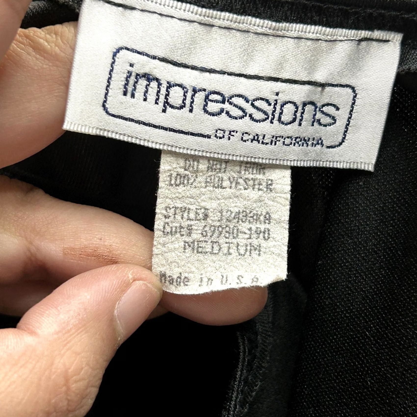 Vintage VINTAGE Impressions Of California Tank Top Womens Medium Black Basic Sleeveless Tank Top Sleeveless Scoop Neck Womens Medium Black 90s? Size M / US 6-8 / IT 42-44 - 2 Thumbnail