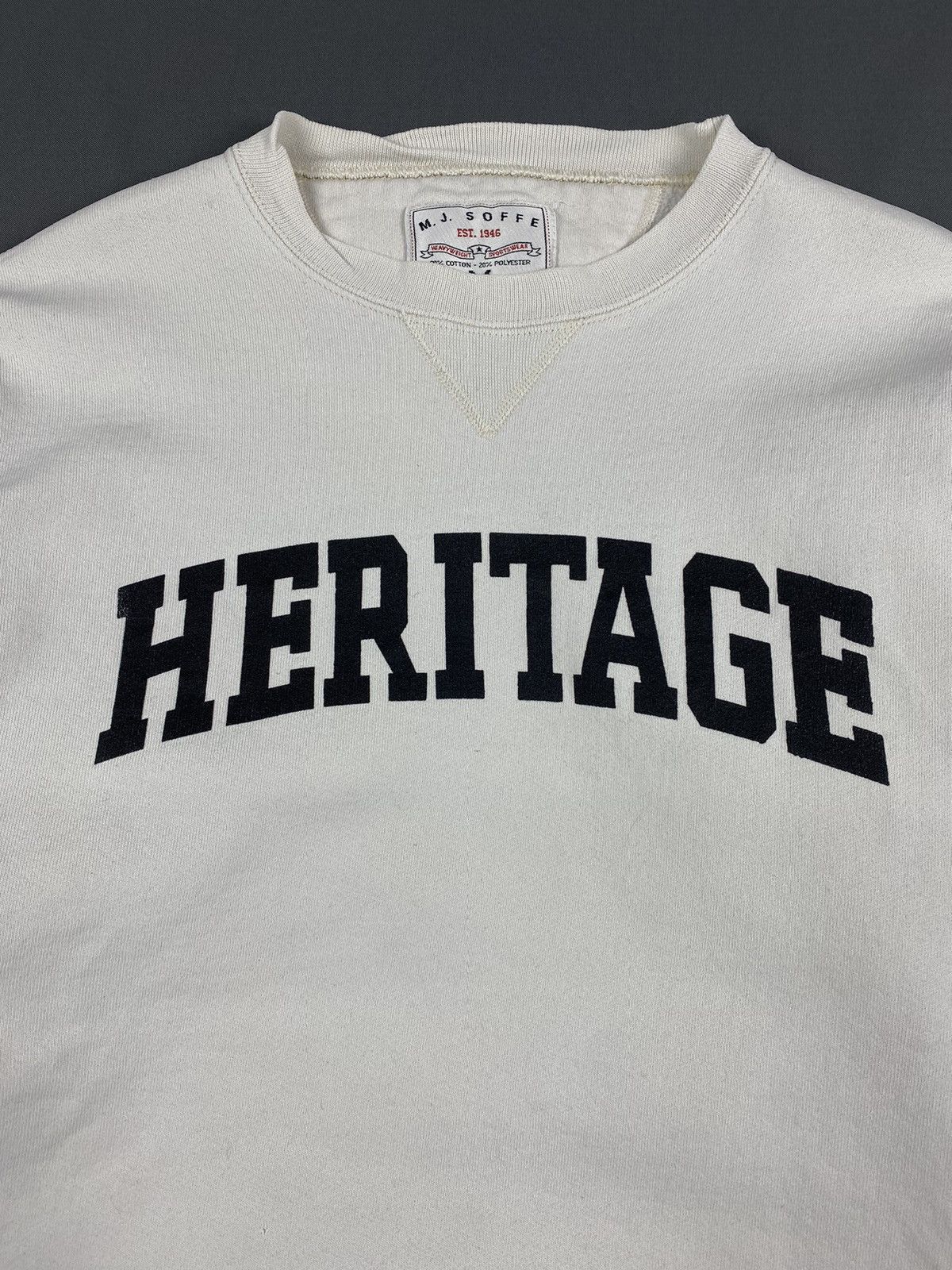Vintage 90’s Vintage Distressed Soffe Heritage Spell Out Sweatshirt Size US M / EU 48-50 / 2 - 2 Thumbnail
