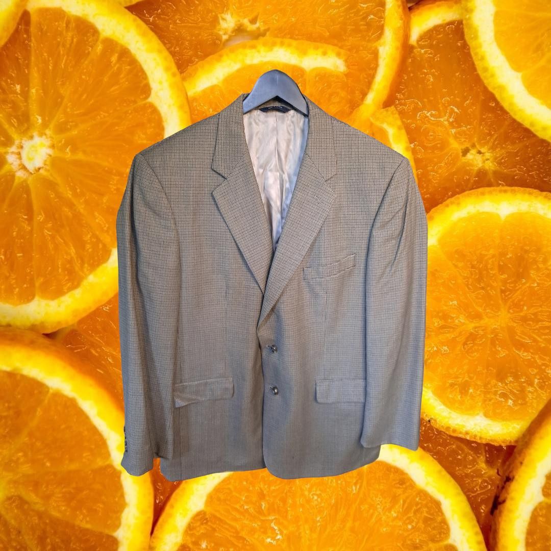 Brooks Brothers Brooks Brothers Tan Plaid 3 Button Blazer Wool/ Cashmere Siz Size 46R - 1 Thumbnail