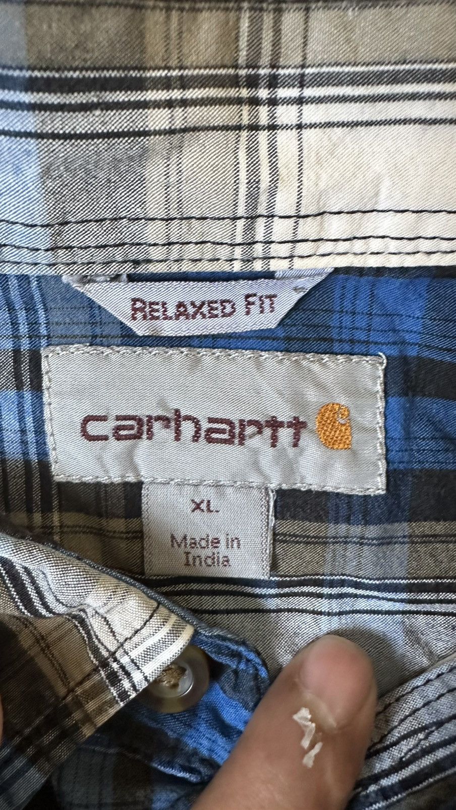 Carhartt VINTAGE CARHARTT CHECKERED SHIRT Size US XL / EU 56 / 4 - 7 Thumbnail
