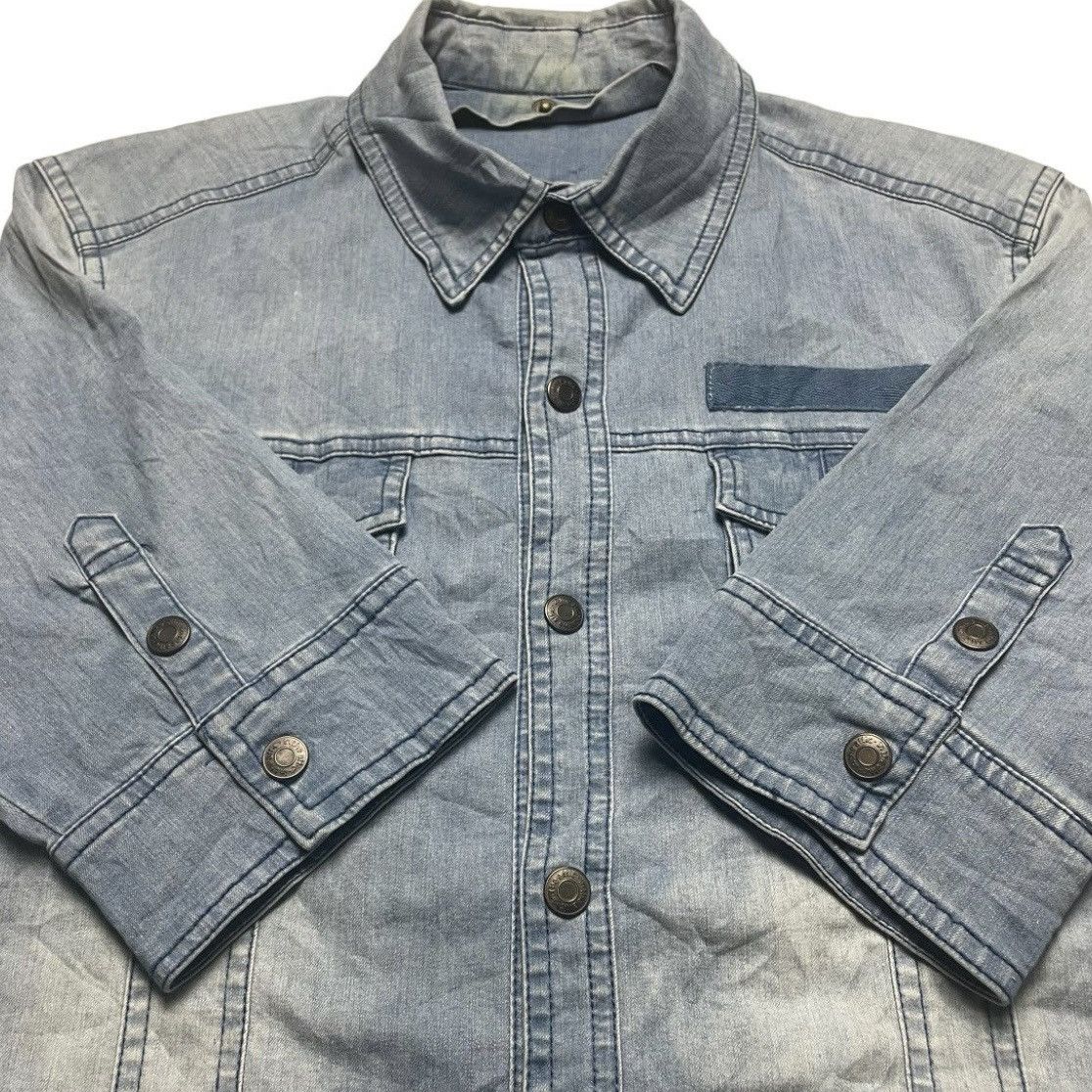 If Six Was Nine 🇯🇵 IN THE ATTIC BONDAGE PUNK SHORT SLEEVE DENIM JACKET Size US L / EU 52-54 / 3 - 5 Thumbnail