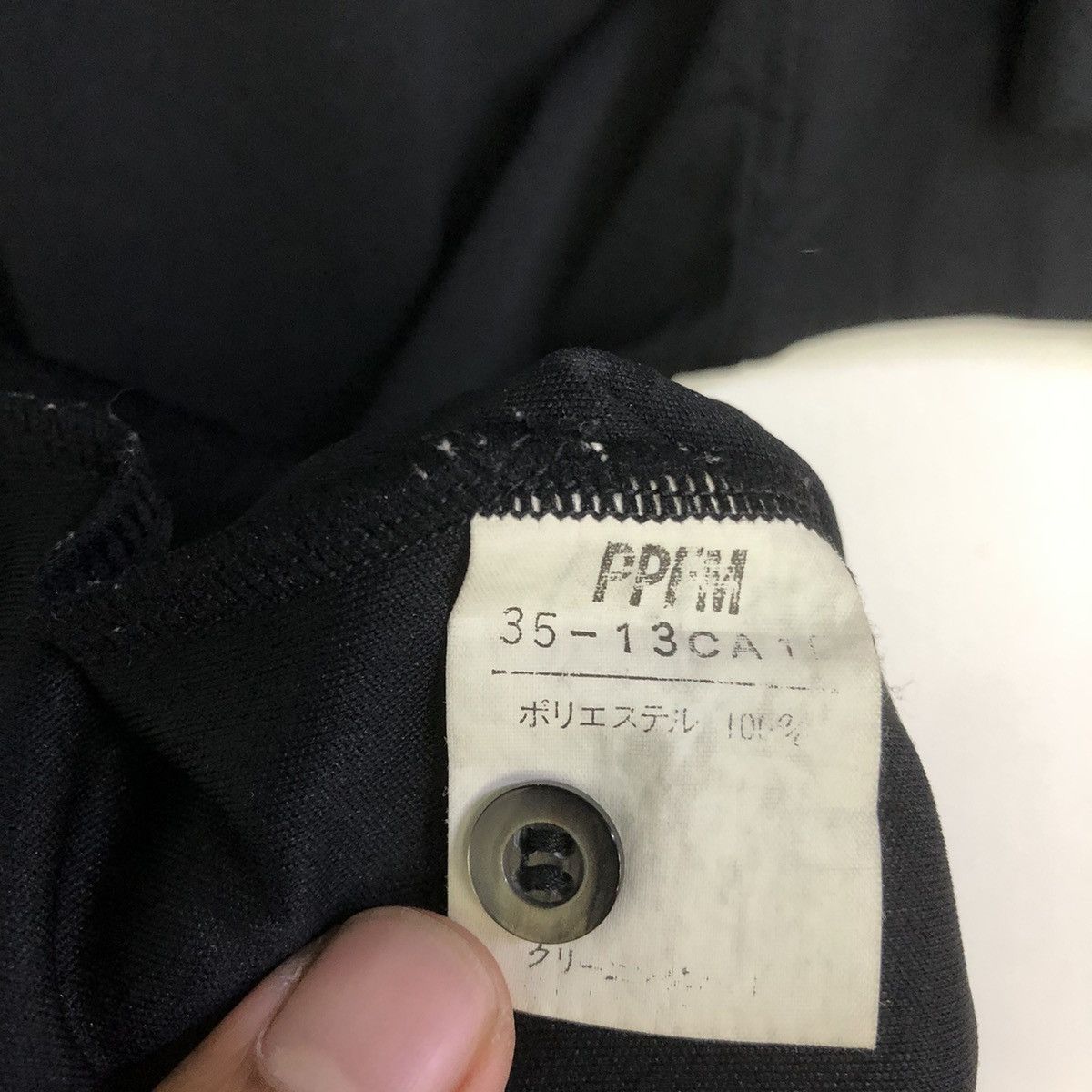 Japanese Brand × PPFM PPFM All Black Minimalist Button Collar Shirt Size US S / EU 44-46 / 1 - 10 Thumbnail