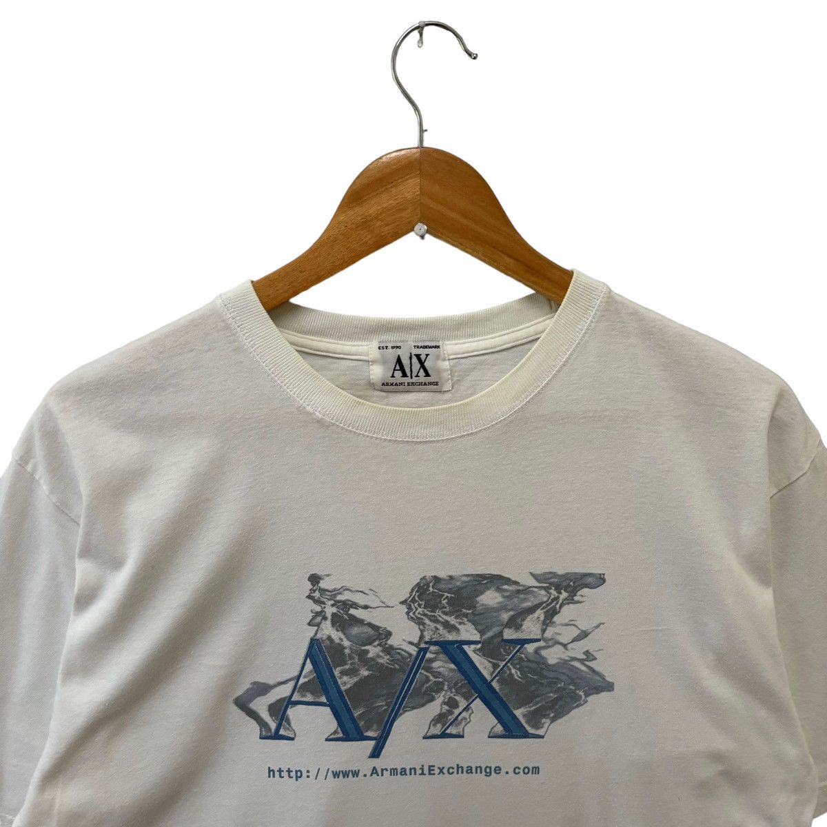 Armani Exchange × Giorgio Armani × Vintage Armani Exchange Big Logo Tshirt Size US M / EU 48-50 / 2 - 4 Thumbnail