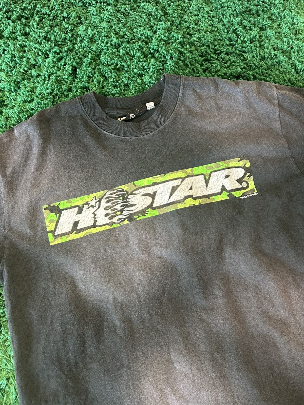 HELLSTAR Hellstar Box Logo T-Shirt Green Size US M / EU 48-50 / 2 - 2 Thumbnail