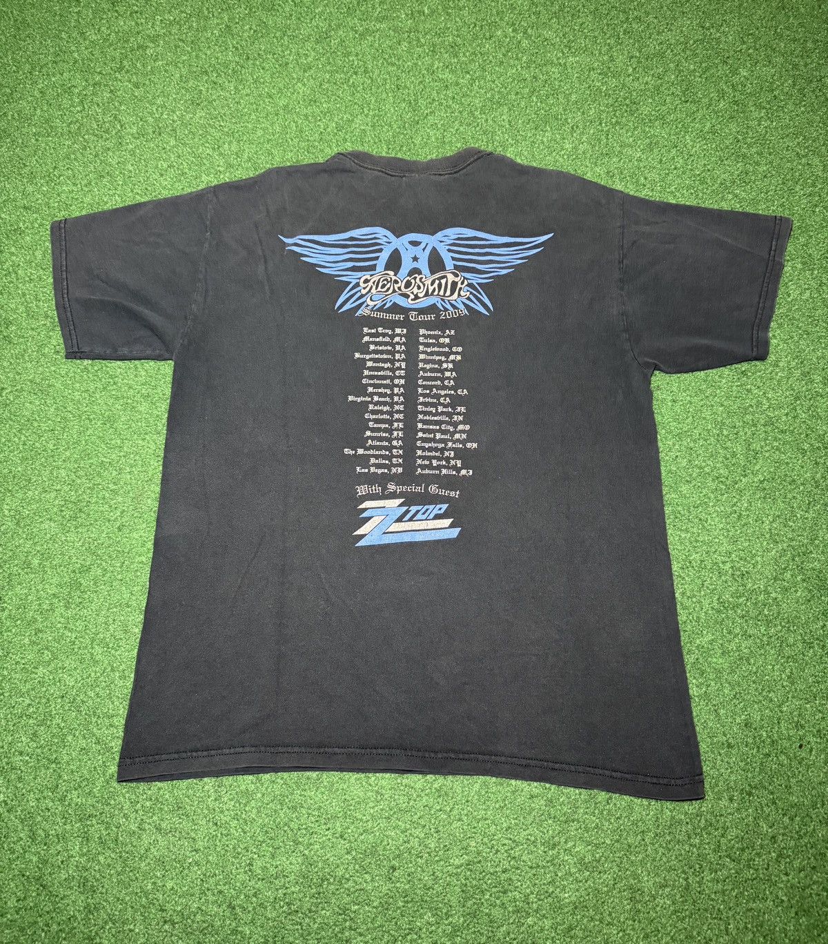 Band Tees Y2K Aerosmith Large Concert Tour ZZ Top Black Band T Shirt Size US L / EU 52-54 / 3 - 3 Thumbnail