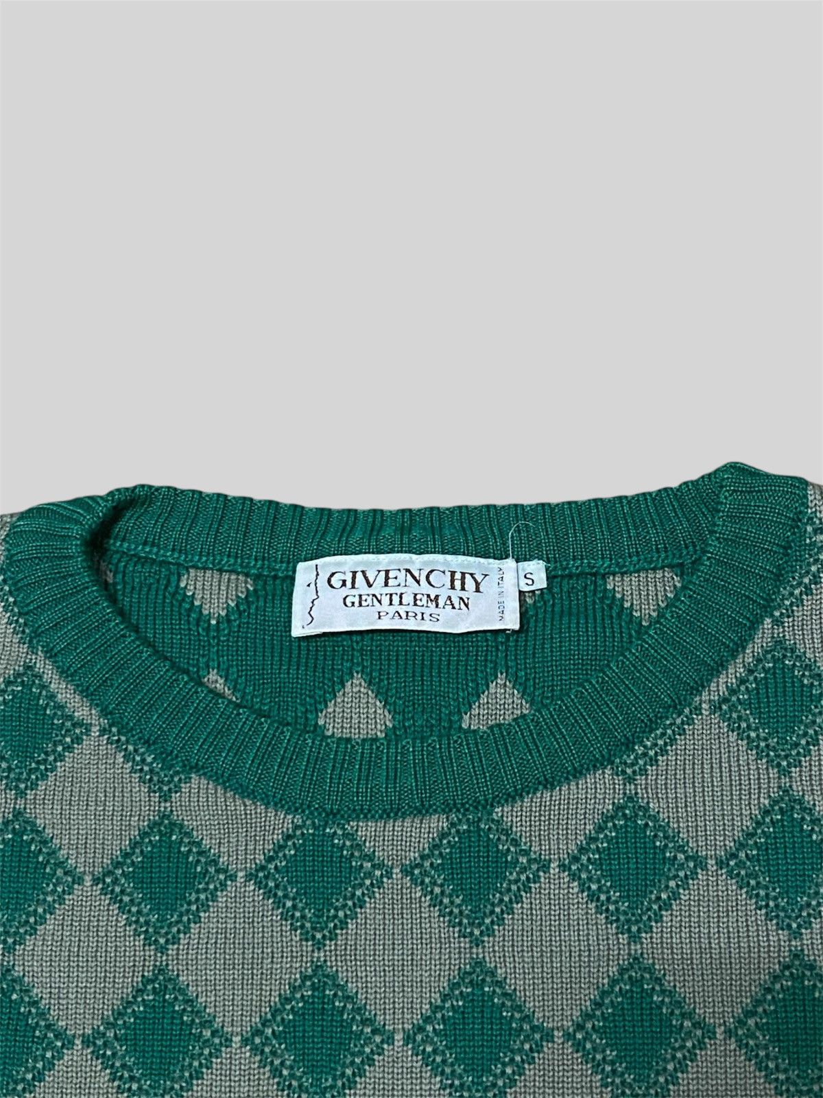 Givenchy × Vintage Archives❗️1990s Givenchy Gentleman Retro Boxy Sweater Size US S / EU 44-46 / 1 - 2 Thumbnail