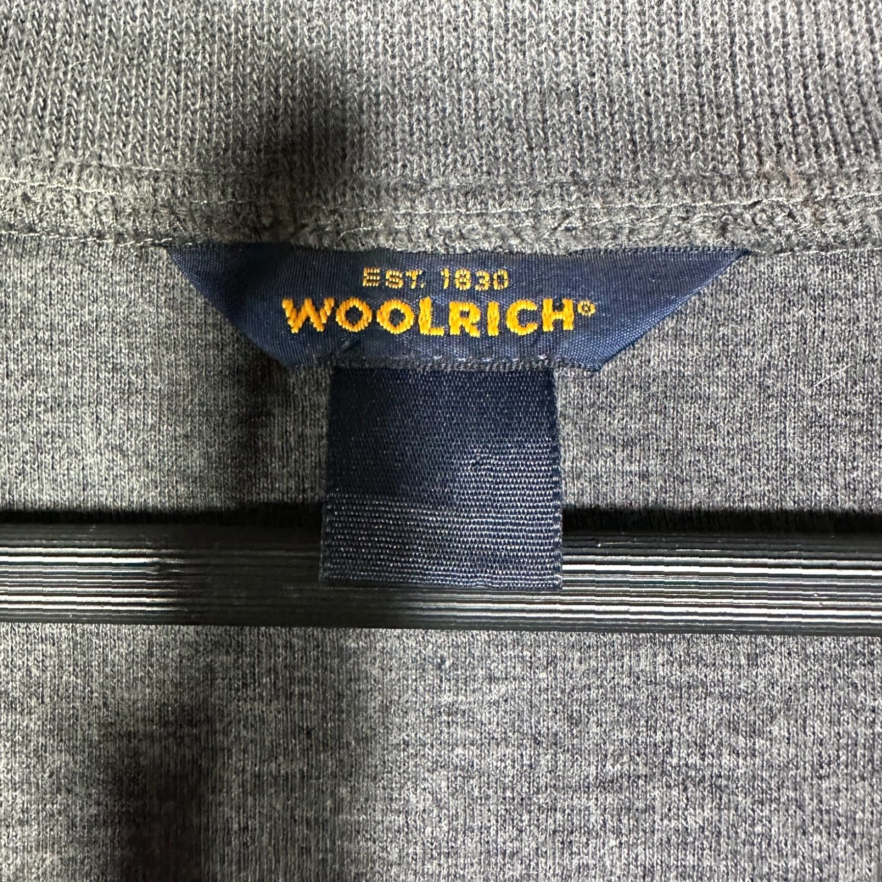 Vintage Woolrich Sweater Mens L Gray Cotton 1/4 Zip Pullover Sleeve Pocket Mock Neck Long Sleeve Regular Fit Size US L / EU 52-54 / 3 - 6 Thumbnail