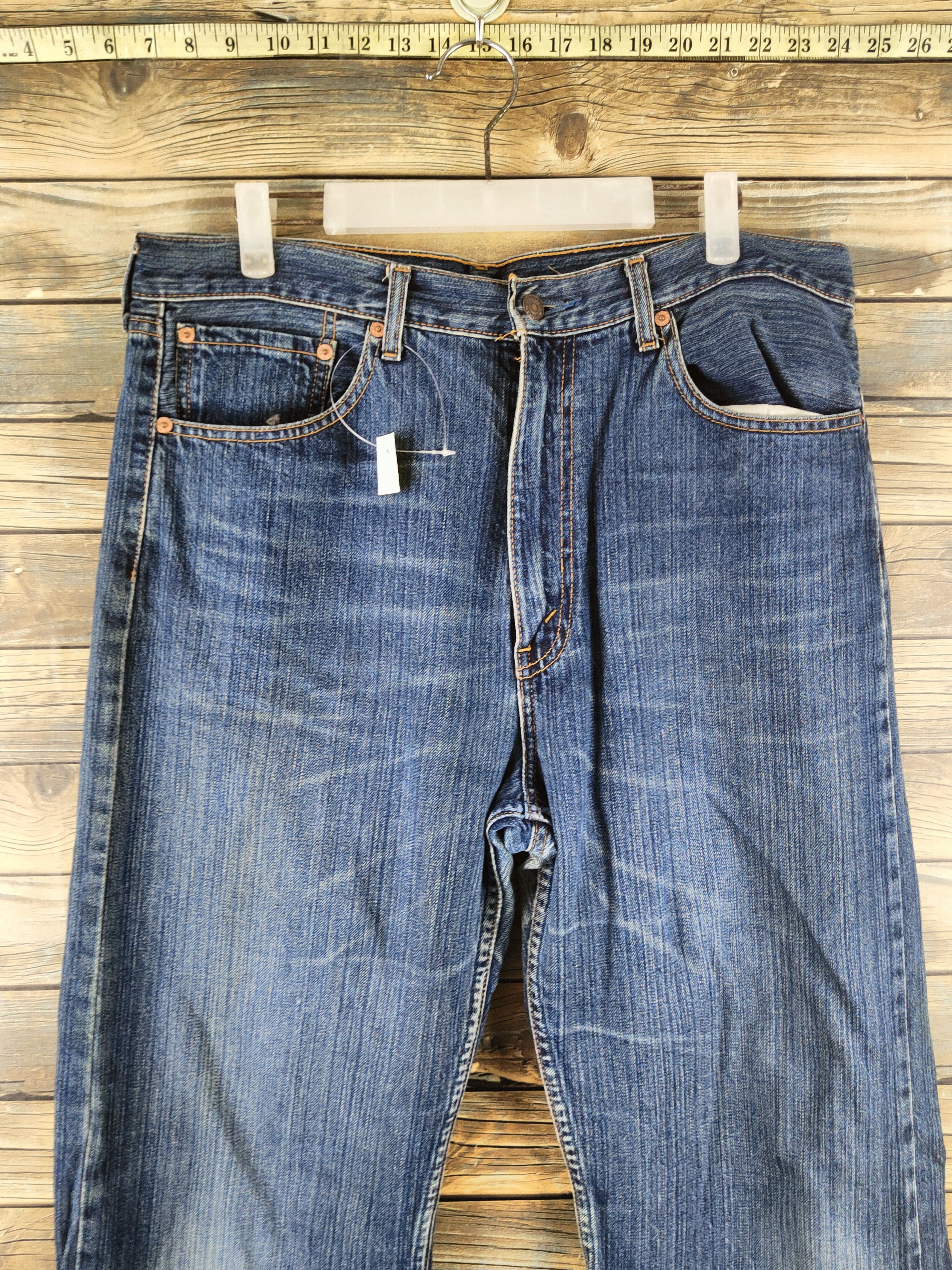 Levi's Levi's Dark Blue Distressed Ripped Jeans #S2823 Size US 36 / EU 52 - 2 Thumbnail