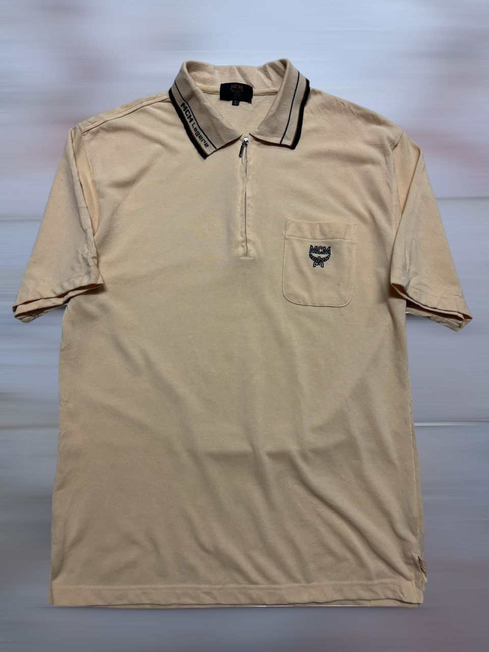 MCM VINTAGE 1990s MCM HALF ZIPPER POLO TER EMBROIDERY LOGO Size US L / EU 52-54 / 3 - 2 Thumbnail